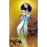 Tume naine kuldsel põhjal 40+17