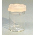 Tühi purk,valge kaan,läbipaistev