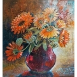 Õlimaal Vaasiga Saialilled Merike Läte