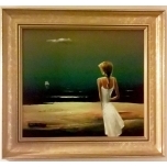 Ristna Naine mere ääres 51*48