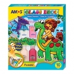 Teisaldatavad Amos klaasvärvid,komplektis 10värvi.