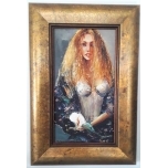 Jüri Ristna Naine lahtiste juustega  23*34