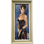 Jüri Ristna õlimaal,Tüdruk sinisel põhjal 1997