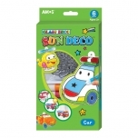 Klaasivärvid Amos 6 värvi ja 6 vitraažialust Masinad