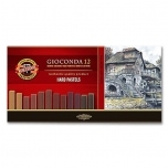 Kriitpastellid 12tk Pruunid toonid Koh-i-noor tugevad