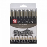 Sakura Pigma Micron joonistusmarker 10tk