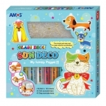 Teisaldatavad Amos My Lovely klaasvärvid,komplektis 10värvi ja 12toorikut