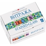 Klaasivärvi komplekt Decola 6*20ml transparent