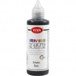 Teisaldatav klaasikontuur Must 90ml Viva Decor