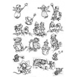 Portselani kleeppilt Armsad tegelased A4