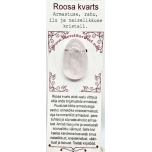 Roosa kvarts auguga kivi