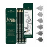Grafiit pliiatsid Faber Castell 9000 Art 8B-HB 6tk komplektis