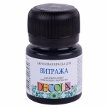 Klaasivärv Decola Must 20ml