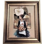 Jüri Ristna õlimaal Naine õunakausiga 33x39  2002