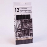 Grafiitpliiatsid 12tk 5H-6B Gisel