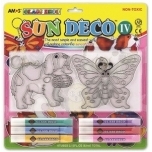 Klaasivärvid Amos Suncatcher 6tk 5,5ml (Koer ja lilled)