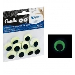 Silmad kleebitavad Liikuvad Fiorello 20mm 15 tk pimeduses helendavad FIORELLO