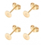 Kuldse tooniga kõrvarõngad 4tk