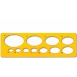 Šabloon joonlaud Ovaalid 10-50mm