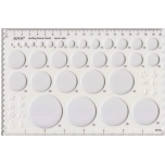 Quilling Šabloon ringid  Juya valge