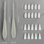 Spaatel hõõrits Sketch Wipe terav ja ümar ots 22 osa