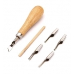Linoollõikevahendite komplekt käepide 5tera 