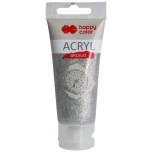 Akrüül Sillerdav Glitter Hõbe Brokaat  801 Happy Color 60ml