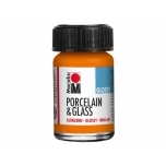 Portselani-ja klaasivärv Marabu Orange Glossy 013 15ml 