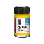 Portselani-ja klaasivärv Marabu Sunshine Yellow Glossy 220 15ml