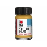 Portselani-ja klaasivärv Marabu Metallic-Gold Glossy 784 15ml 