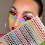 Näomaali kristallid 900tk Erivärvilised