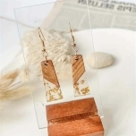 Kõrvarõngad Pruunid kullaga