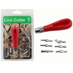 Linoollõikevahendite komplekt käepide 7 osa