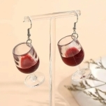 Kõrvarõngad veinipokaal Punase veiniga