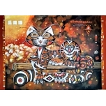 Hommikukass 42*30 Akrüülmaal akrüülpaberil Jaan Männik