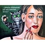 Lõpeta võõpamine.27*35cm.Lõuend