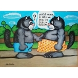 Rase olen,ei näe vä 42*30 Akrüülmaal akrüülpaberil