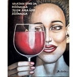 Rõõmuga ühe sõõmuga 24*30cm.Akrüülmaal lõuendil