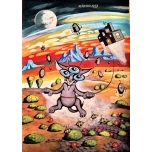 Rändkass 42*30 Akrüülmaal akrüülpaberil Jaan Männik