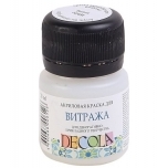 Klaasivärv Decola Valge 20ml 