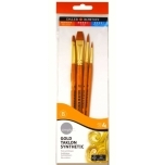 Pintslite komplekt Simply 4tk sünteetika (ümar 4,2 lapik 12,6)