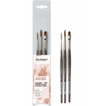 Da Vinci Profi Colineo sünteetiline Kolinsky akvarellipintsel 4036 3 tk