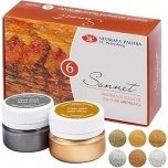 Guaššikomplekt Sonet Kunsti METALLIK 6tk 20ml  