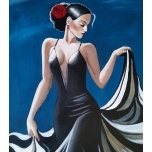 Hispaanlanna.Jaan Männik akrüülmaal lõuendil.