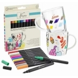 Portselani ja klaasi markerid 12tk Nassau