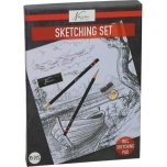 Joonistusvahendite komplekt,plokk,pliiatsid 15tk Nassau