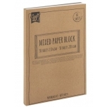 Paberi plokk Mix A5, 60lehte 110gr-220gr(valge pruun,must)