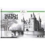 Joonistusplokk A3 rebimisjoonega 130gr Nassau