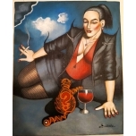 Küsimärk.33*41cmJaan Männik akrüülmaal lõuendil