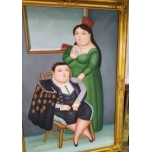 Fernando Botero maalikoopia.Õlimaal